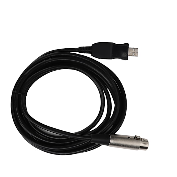 USB till XLR Hona Adapterkabel 3 Meter med Inspelningsfunktion för Spelutrustning Värd