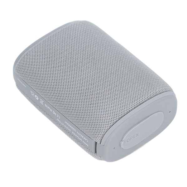 Bluetooth 5.0 Högtalare IPX7 Vattentät 1000mAh Uppladdningsbar Stereo Ljud Högtalare Portabel Trådlös Högtalare för Resor Vandring Kontor Grå