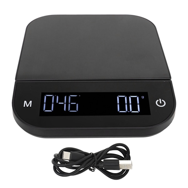 Digital Kaffevåg Vattentät 0.1g Hög Noggrannhet Manuell Automatisk Mini Portabel Bakvåg med Timer 5kg