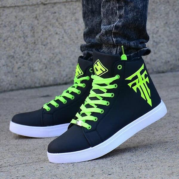 Högklackade sneakers, herr, vardagsskor green 6.5