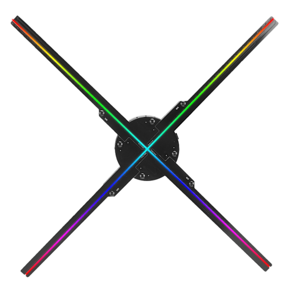 Z6 56CM 4 Fläktblad 616PCS Ljuschip HD 3D Holografisk Reklammaskin WIFI/APP-Kontroll 100?240V
