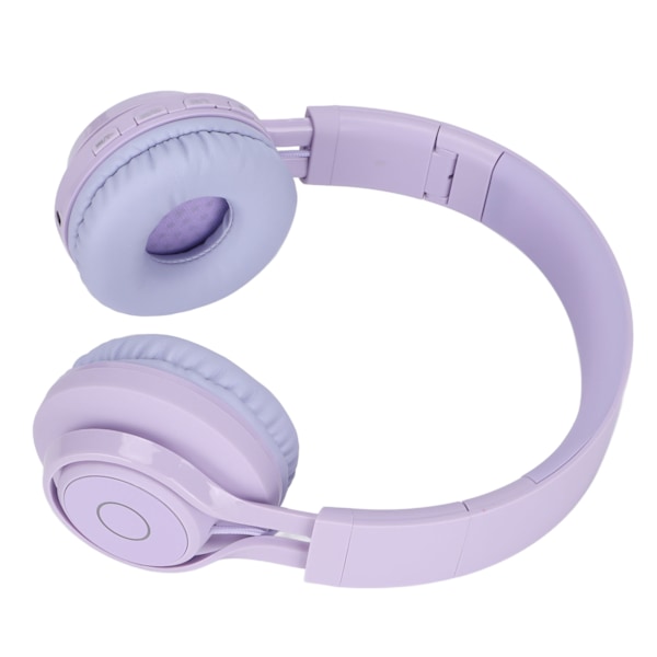 Barn Bluetooth-hörlurar Vikbara Justerbara RGB Färgglada Ljus Headset med Mikrofon för Barn Studie BT06C