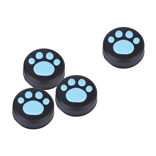 4 st Silikon Joystick för PS3/PS4 Tumgrepp Rocker Cap Cover för Switch Pro (Blå)