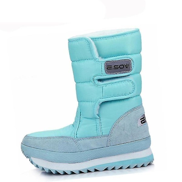 Vattentäta Snöskor, Vinterstövlar för Dam Light blue 41