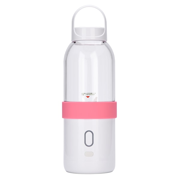 500ml Portabel USB Uppladdningsbar Frukt- och Grönsaksjuiceflaska Mixer Rosa