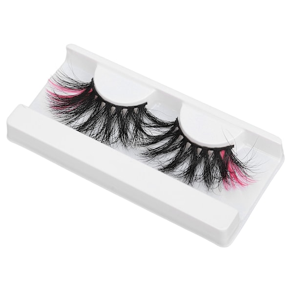0,98 tum Färgade Lösögonfransar Tunn Fluffig Rosa Toppar Dramatiska Färgade 670A-5C