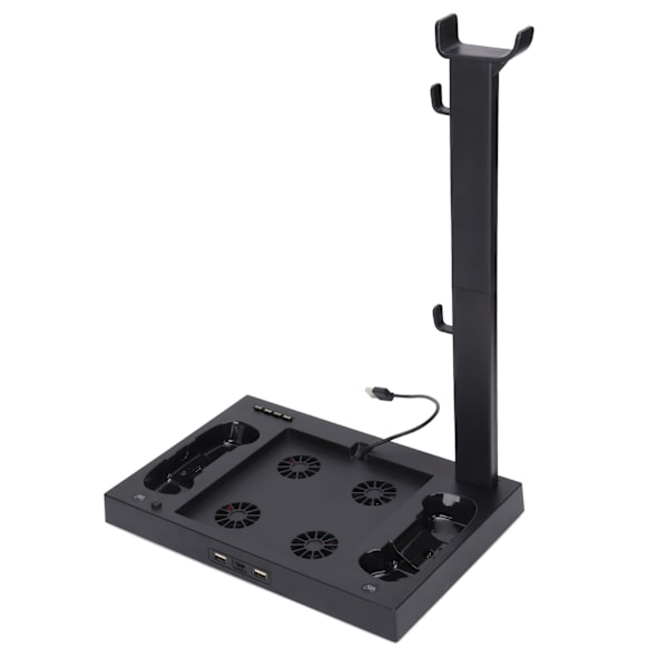 Kylfläkt för Xbox Series X-konsol Multifunktionell kylfläktbas med headsetfäste Batteriadapter
