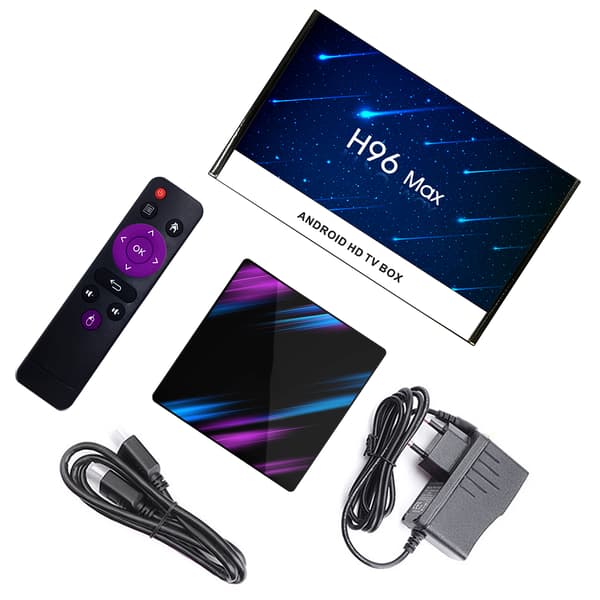 4G+32G RK3318 Quad?core Dual WiFi Bluetooth 4.0 DDR3 för Android 10.0 EU-kontakt 100?240V