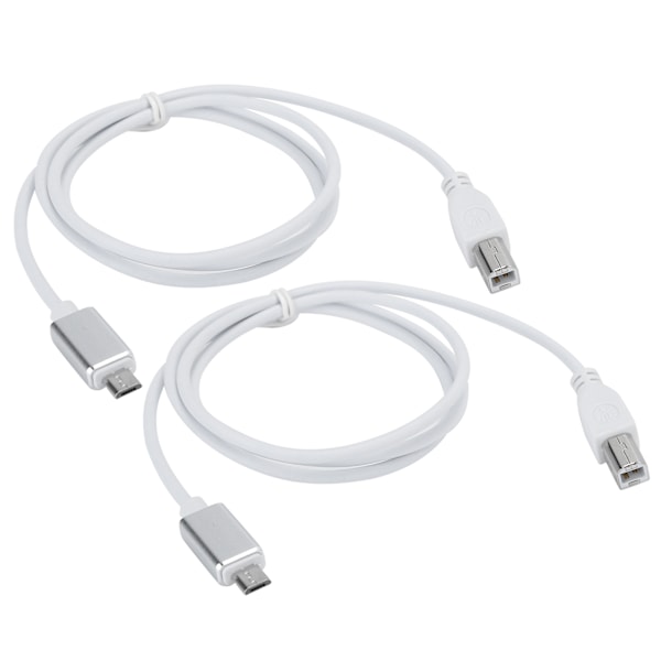 2 st V8 Elektrisk Piano Anslutningskabel Micro USB till B Typ Stöd Surfplatta PC för MIDI