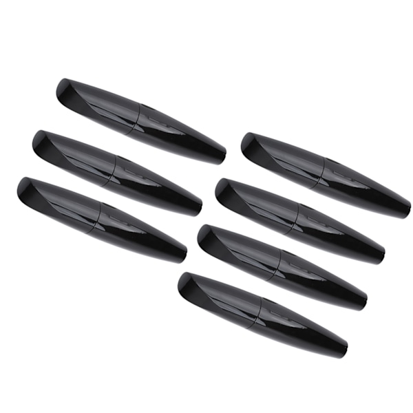 Mascara Tub 7 st 15ml Förseglade Glansiga Svarta Tunna Mjuka Borsthuvuden DIY Tomma med Gummipropp