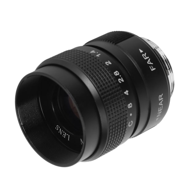 25mm F1.4 CCTV-objektiv Klar Effektiv Ljusledning C-fäste Kameraobjektiv för Bar Butik Parkeringshus Lager Svart