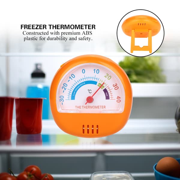 Kylskåpstermometer Stor Urtavla Termometer (Mekanisk Gul)