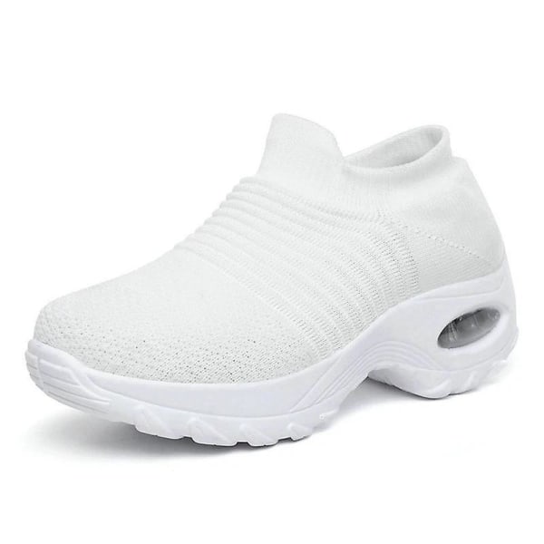 Kvinnors promenadmode Casual , sneakers White 39