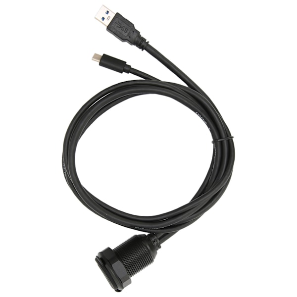 USB3.0 Monteringskabel Aluminiumlegering 1m/3.3ft Vattentät Datakabel med LED-ljus för Bärbara Datorer TV-apparater