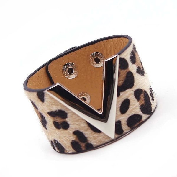 Fashion Leopard Charm Läderarmband AA