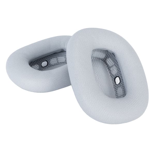 Ersättningsöronkuddar Proteinläder Memory Foam Mjuka Andningsbara Hörlursöronkuddar för IOS Earbuds MAX Grå