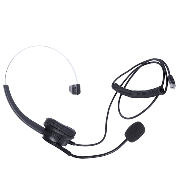 VH500?RJ9 Telefonheadset Justerbart Hörlurar med Brusreducerande Mikrofon