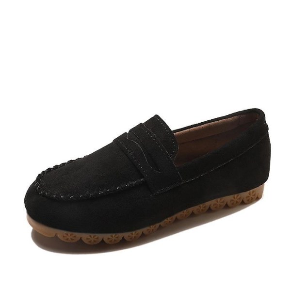 Kvinna Mjuk Botten Halkfria Platta Skor Kvinnliga Loafers Black no plush 6.5