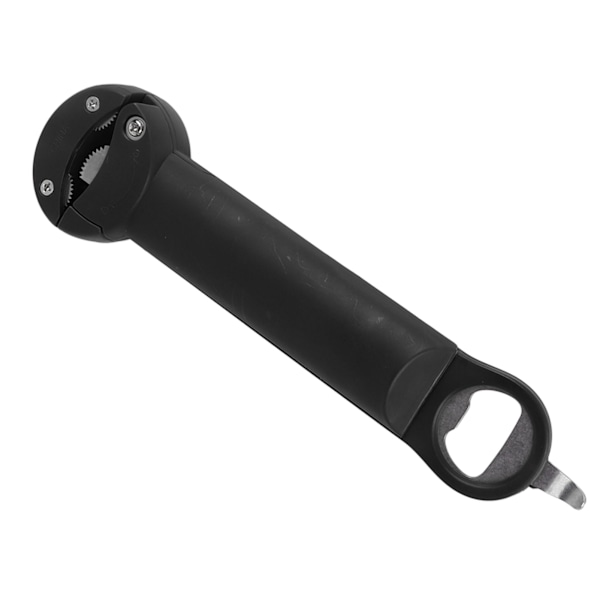 Flasköppnare Burköppnare Magnetisk Locköppnare Multifunktionell 3 i 1 Rostfritt Stål Enkel Burköppnare Justerbar för Svaga Händer Svart