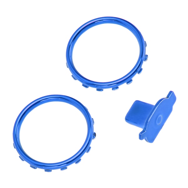Dekorativa Accent Rings för Xbox Elite Series 2-kontroll Matte Krom Byt ut Knappar Blå