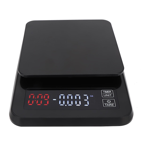 5kg/0,1g Högprecisions LCD Digital Kaffevåg Elektronisk Köksvåg med Timerfunktion 5kg/0,1g