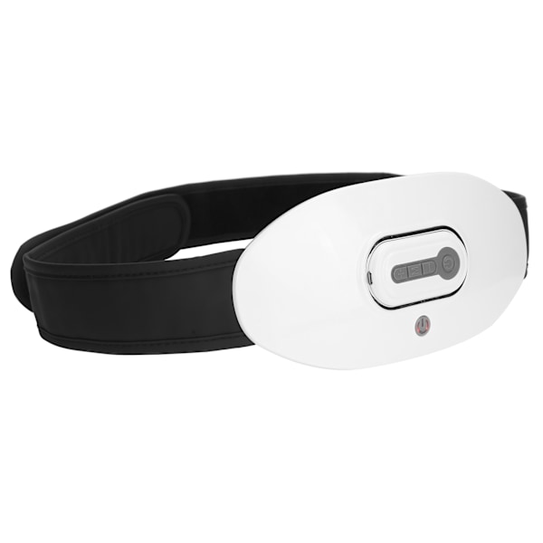 USB Uppladdningsbart Menstruationsvärmebälte Midja Buk Massage Smärtlindring (Vit Fjärrkontroll Typ)