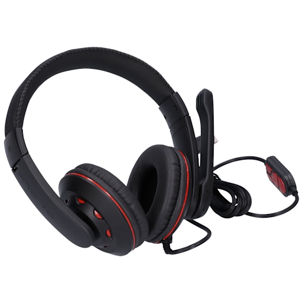 Q5-hörlurar med mikrofon, brusreducering, tydligt och ljudisolerande spelheadset för dator