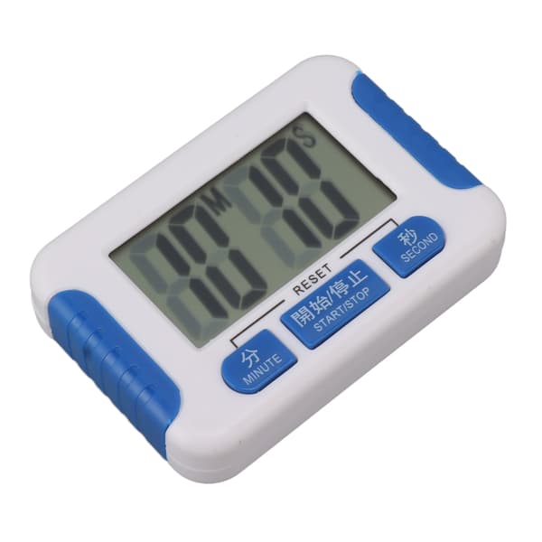 Digital Timer Multifunktionell Portabel Lättanvänd Alarm Nedräkningstimer för Kök Vit