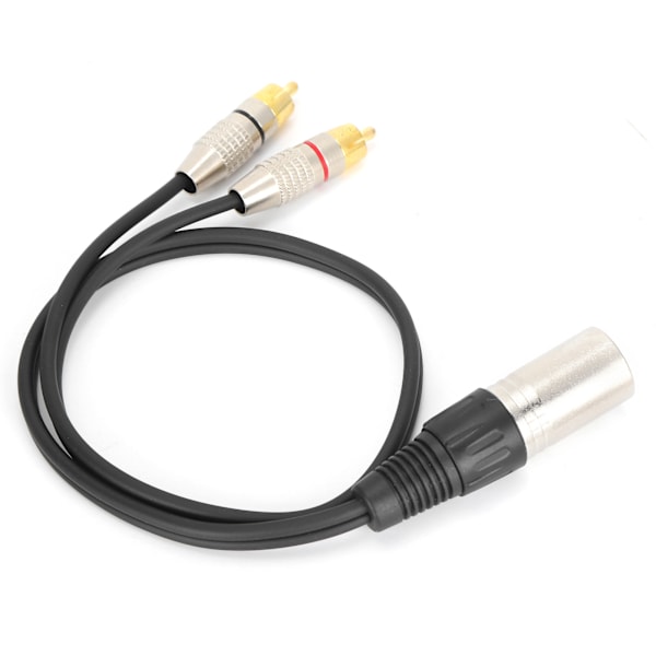 XLR Hane till 2 RCA Ljudsplitterkabel RCA till XLR Adapter Patchkabel för Mixerkonsol Mikrofon Hane 3 m / 9.8ft