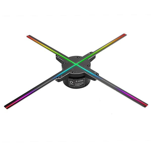 Z6 56CM 4 Fläktblad 616PCS Ljuschip HD 3D Holografisk Reklammaskin WIFI/APP-Kontroll 100?240V