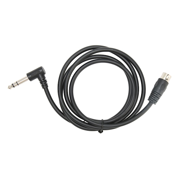 90 Grader 6,35 mm Hane till MIDI Din 5Pin Hane Kabel Rät Vinkel 6,35 mm till MIDI Ljudanslutningskabel 1,5 m
