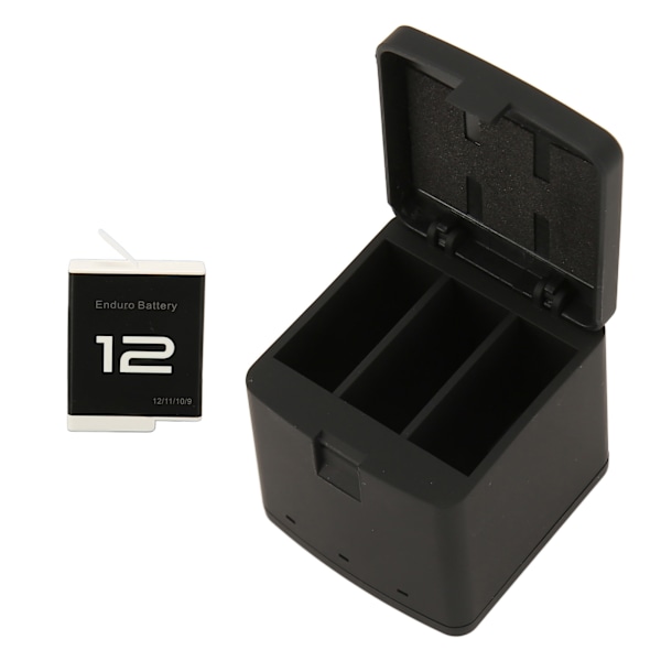 Kamera 3-pack Batteriladdare Säker Multipel Skydd 3-kanals Batteriladdare med 1800mAh Uppladdningsbart Li-jon Batteri