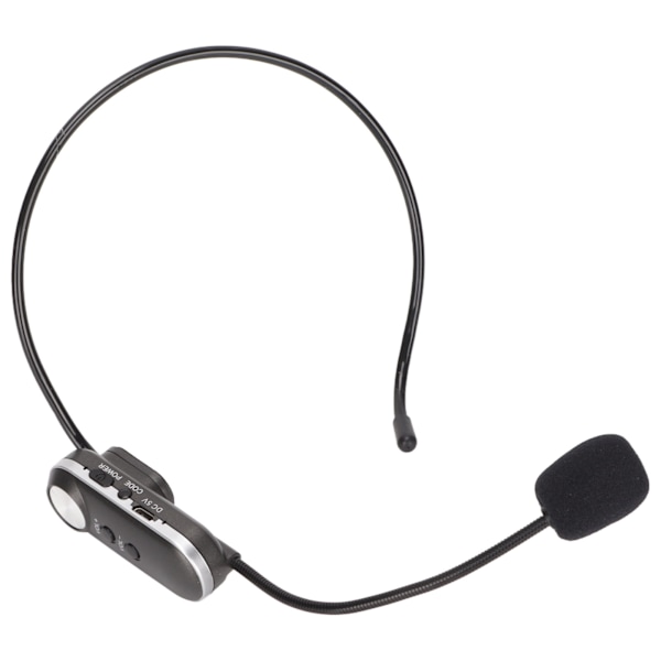 T?1 UHF Trådlöst Mikrofon Headset 3.5mm Plugg Trådlöst Headset Mic med 6.35mm Adapter för Förstärkare PA System 100?240VUS Plugg