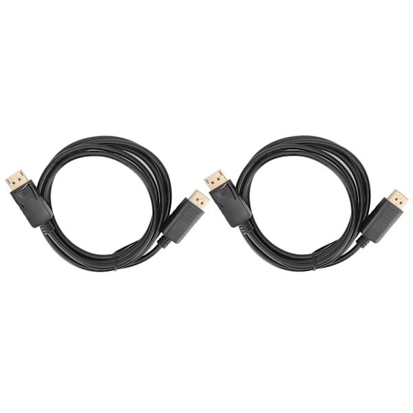 2st DisplayPort Anslutningskabel DP till DP Kabel 1.8M DP Hane till Hane Adapterkabel