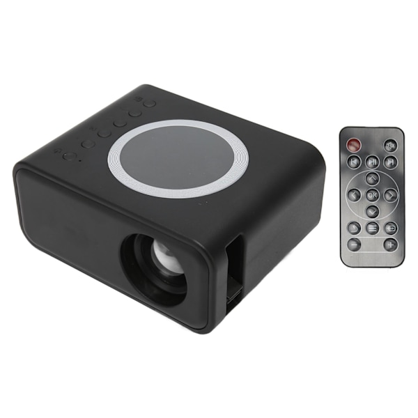 Mini Portabel Projektor Full High Definition 1080P LED Projektor Hemmabio Filmprojektor för IOS för Android Laptop Svart AU-kontakt