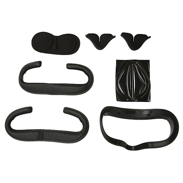 6 st VR-ansiktsdyna med stoppning för att förhindra imma, skyddande plastbåge för linsen, näsdyna, skyddande cover-set för Quest 2-tillbehör