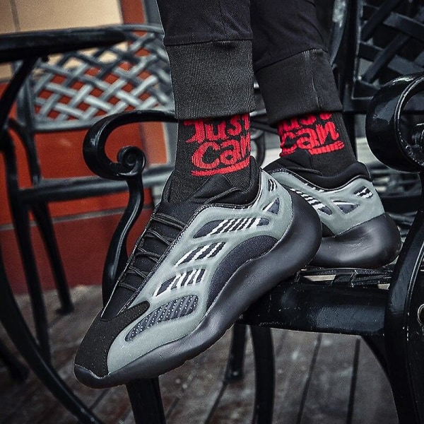 Casual högkvalitativa sneakers black-gray 5
