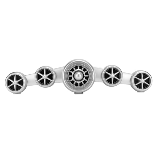 SADA D-219 Individuell Flygplanstyp Bluetooth Multimedia Mobiltelefon PC Subwoofer Högtalare (Silver)