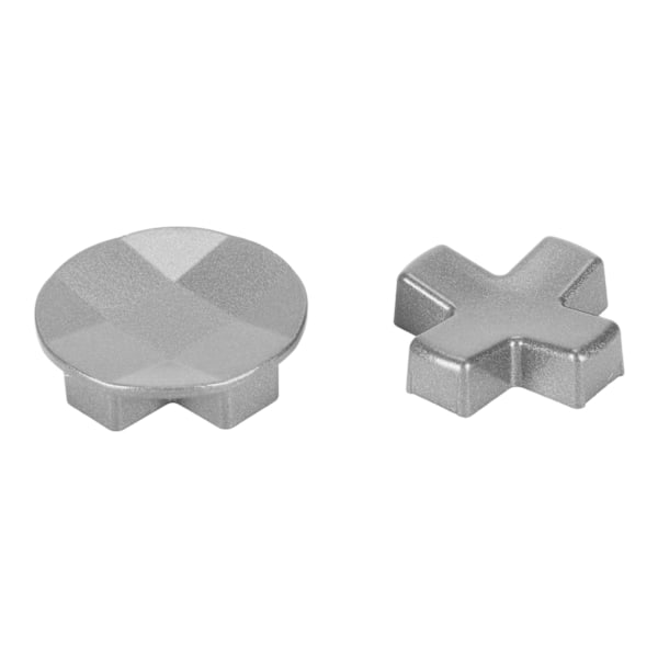Ersättningsknappar för styrplatta, D-Pad i metall, fasetterad och standard, för Xbox One Elite Elite Series 2 Silver