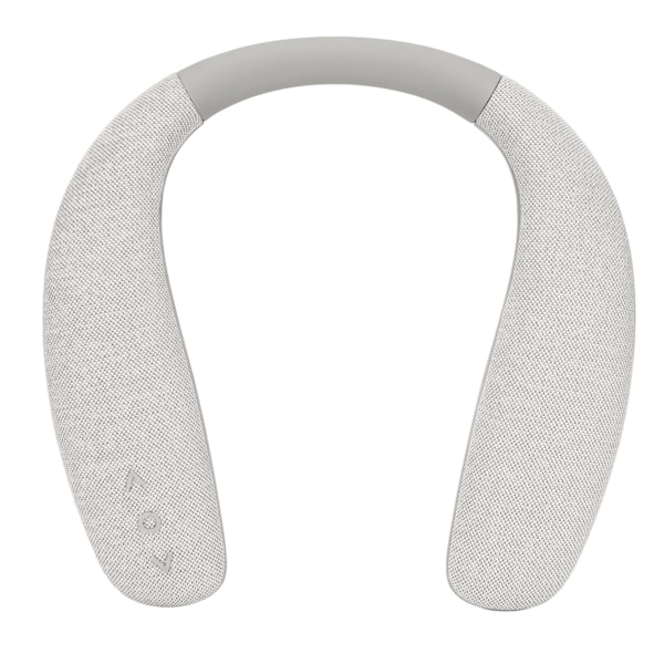 Bluetooth Nackbands Högtalare Stereo Brusreducerande Handsfree Trådlös Bärbar Högtalare med Mikrofon för Sport Resor Grå