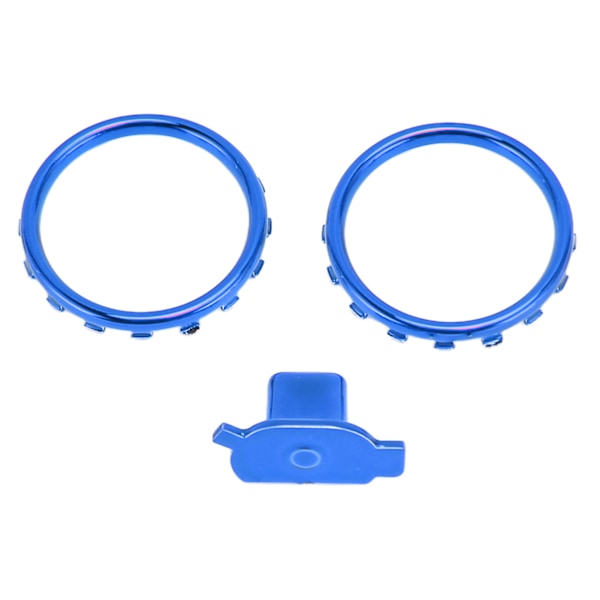 Dekorativa Accent Rings för Xbox Elite Series 2-kontroll Matte Krom Byt ut Knappar Blå