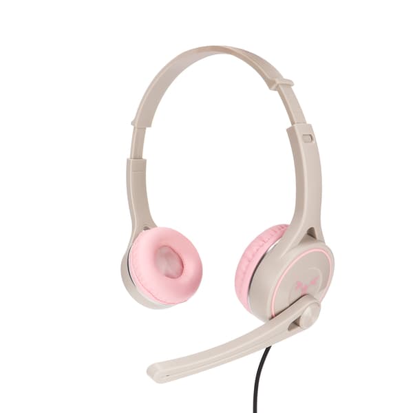 Barnhörlurar Stereo Vikbara Andningsbara På Örat USB-trådbundna Barnheadset för Flygresor
