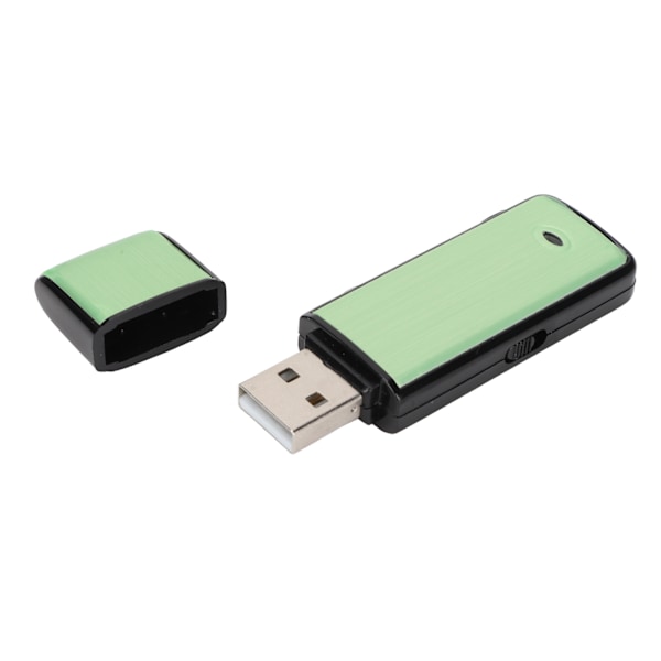 Mini Röstinspelare AI Smart HD Förlustfri Brusreducering USB Digital Röstinspelare för Föreläsningar Möten Intervjuer 16GB