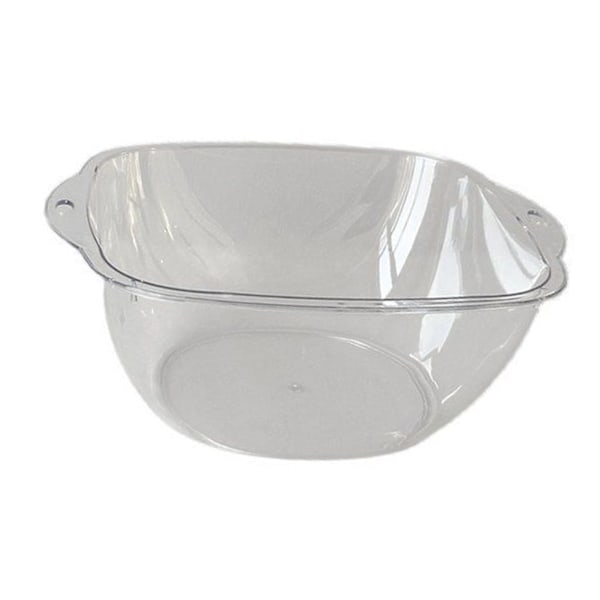 Transparent Tvättfat Multifunktionell Portabel Stor Kapacitet Modern Enkel Plast Tvättbalja för Sovsal Resor Hem