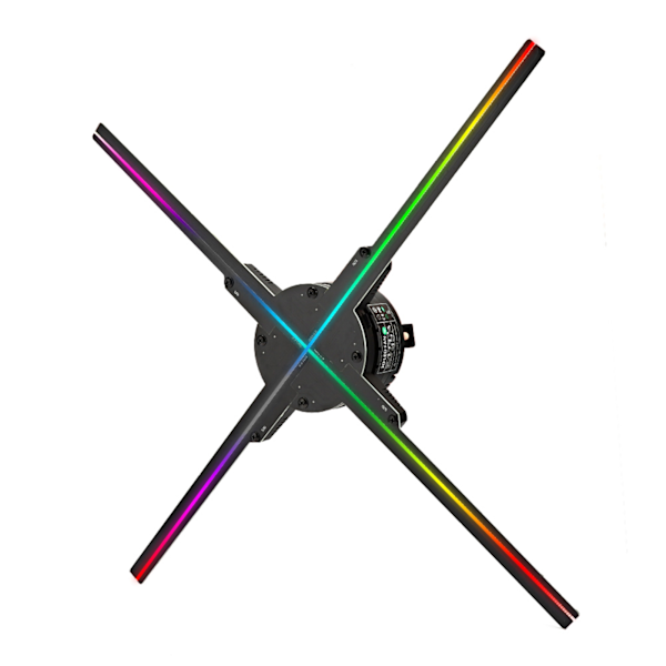 Z6 56CM 4 Fläktblad 616PCS Ljuschip HD 3D Holografisk Reklammaskin WIFI/APP-Kontroll 100?240V