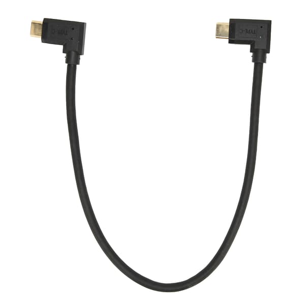 90 Graders Typ C Hane till Hane Datakabel 10Gbps Guldpläterad Spets Typ C Förlängningssladd