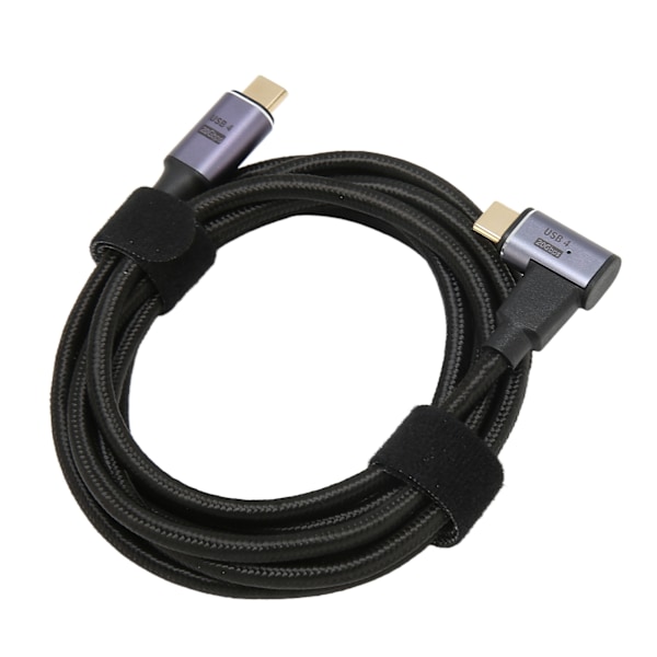 USB C till USB C Kabel Multifunktion 8K 60Hz Hög Hastighet 20Gbps PD 100W Snabbladdning USB 4.0 Magnetisk Datakabel 200cm Vinkelkontakt