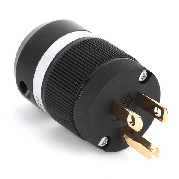 Monosaudio M100G Ren Koppar Guldpläterad Strömkontakt AC Strömkontakt för Ljud DIY Strömkabel 15A 250V
