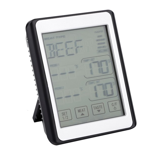 Intelligent Digital Matlagningstermometer med Dubbla Prober för Hushållskök, Grill