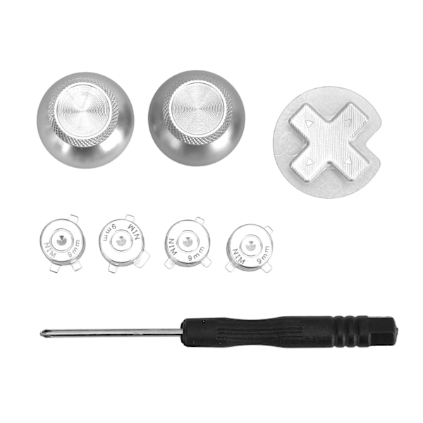 Metallknappar för Switch Pro DIY-Ersättningsspelkontroll Metallknapp för Switch Pro Spelkontroll Silver